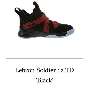 Lebron soldier 12 TD "black" size 1Y